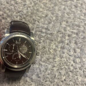 Citizen eco drive chronograph wr100 brown